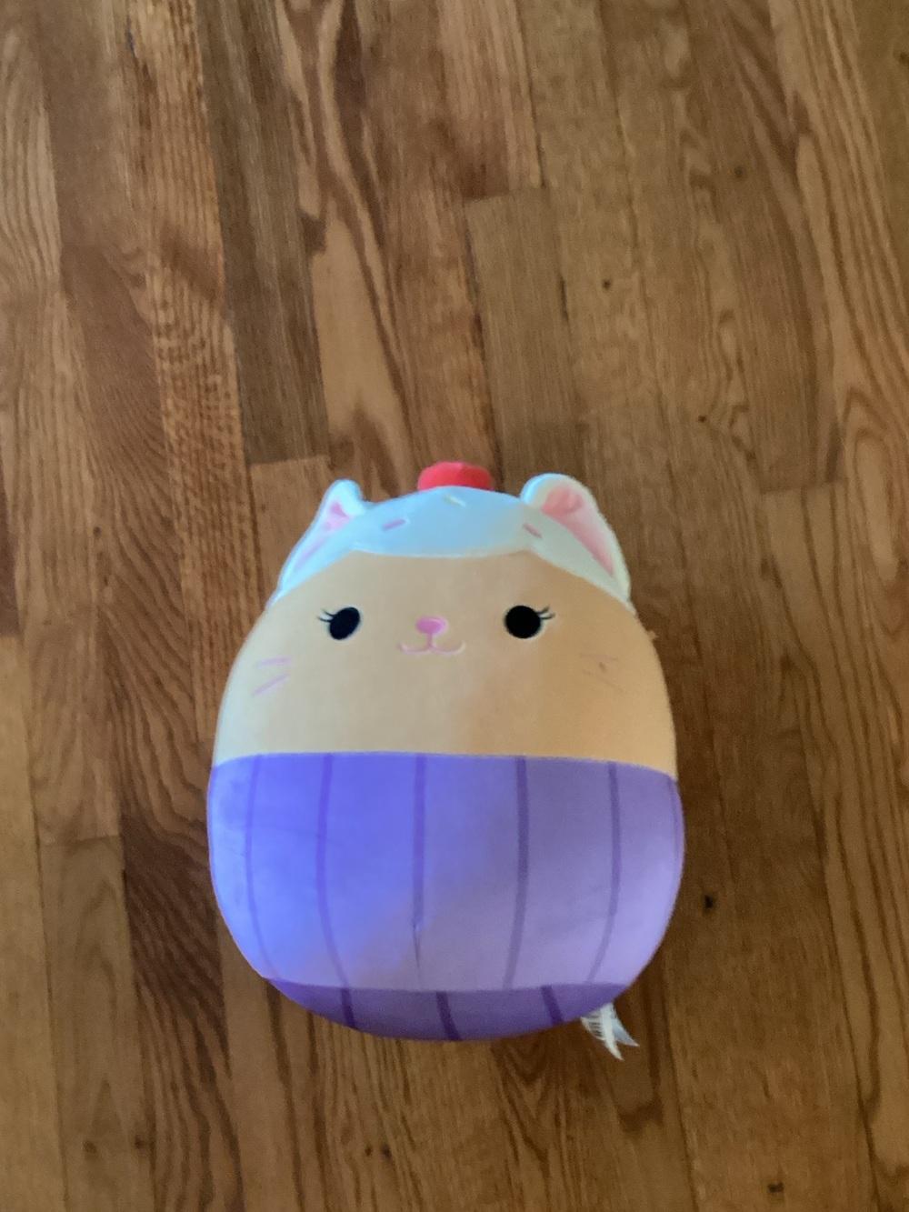 Squishmallows Purple & Cream Cat Plush Toy